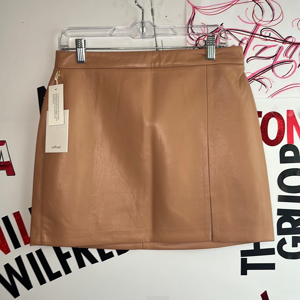 Aritzia color soft terracotta Patio Mini Skirt
